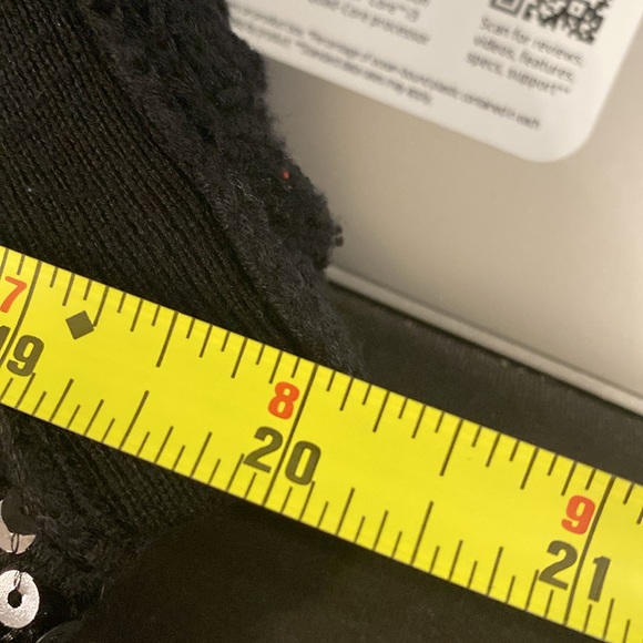 INC - open knit sweater: black sequin l/s - XL - Picture 6 of 16